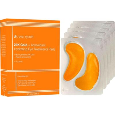 Dr. Eve_Ryouth 24-karatowe złoto + nawilżające płatki pod oczy z przeciwutleniaczami Płatki pod oczy 15 g Damski