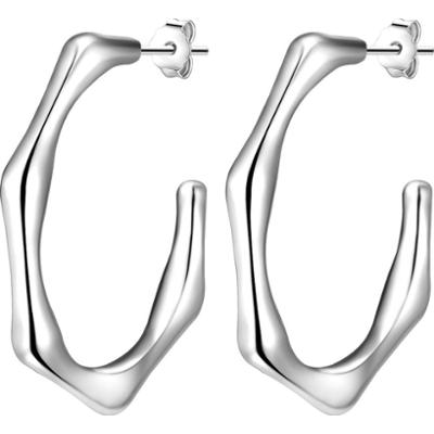 Glanzstücke München Kolczyki z Srebro wysokiej próby w Srebrny Kolczyki koła 1 ct Damski