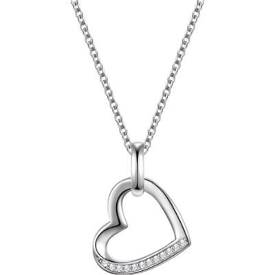 Rafaela Donata Łańcuszek Serce z Srebro wysokiej próby w Srebrny Naszyjniki 1 ct Damski