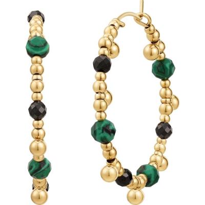 EASTSIDE Kolczyki Stal nierdzewna Żółte złoto Kolczyki koła 1 ct Damski