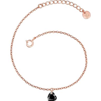 Glanzstücke München Bransoletka Serce z Srebro wysokiej próby w Różowy złoty Bransoletki 1 ct Damski