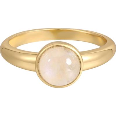 Rafaela Donata Pierścionek Srebro wysokiej próby Żółte złoto Pierścionki 1 ct Damski