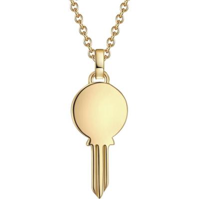 Glanzstücke München Naszyjnik srebrny Kluczyk srebro wysokiej próby żółte złoto Naszyjniki 1 ct Damski