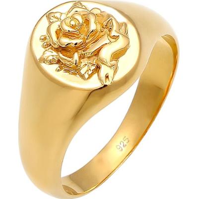 Elli Damski sygnet Rose 80s Look Blogger w srebra próby 925 Pierścionki 1 ct