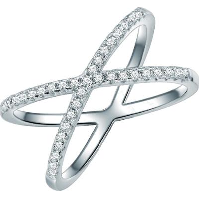 Lulu & Jane Srebro wysokiej pr óby Cyrkonia Pierścionki 1 ct Damski