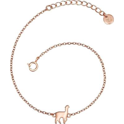Glanzstücke München Srebrna bransoleta Alpaka srebro wysokiej próby różowe złoto Bransoletki 1 ct Damski