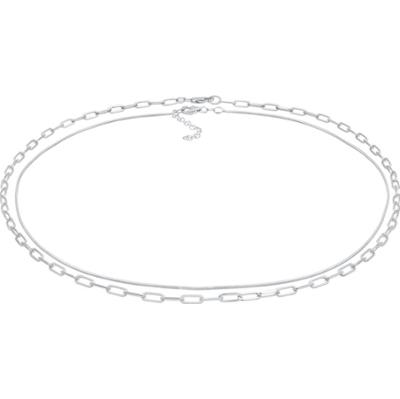Elli PREMIUM Damski choker zestaw Basic wykonany ze srebra próby 925 Sterling Silver Naszyjniki 1 ct