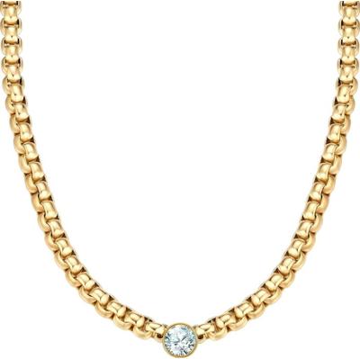 Yokoamii Naszyjnik z pozlacanego mosiadzu z Cyrkonia Naszyjniki 1 ct Damski