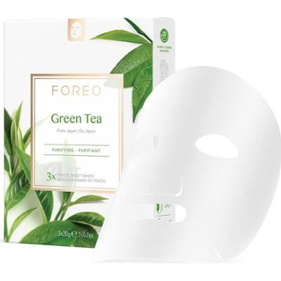 FOREO Skincare Farm To Face Sheet Mask - Green Tea Maseczki nawilżające 3 ct