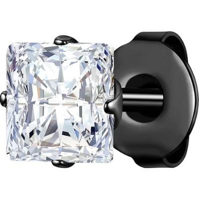 True Rebels Kolczyki Stal nierdzewna Czarny 1 ct Męskie