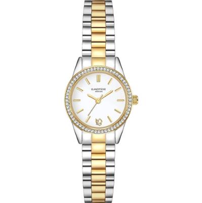 Glanzstücke München Zegarek na reke ze stali nierdzewnej w kolorze srebrnym/zlotym Zegarki damskie 1 ct Damski