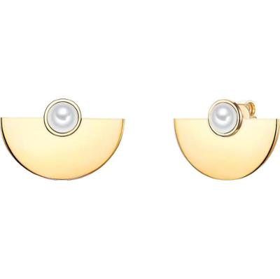 Lulu & Jane Stal nierdzewna Sztuczna perła Kolczyki 1 ct Damski