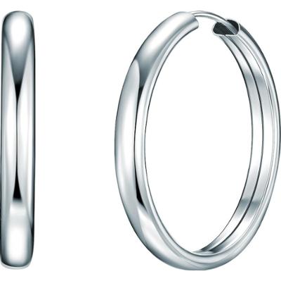 Rafaela Donata Srebrne kolczyki kreole srebro wysokiej próby srebrny Kolczyki 1 ct Damski