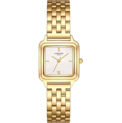 Glanzstücke München Zegarek na reke ze stali nierdzewnej w kolorze zlotym Zegarki damskie 1 ct Damski