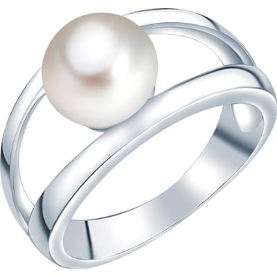 Valero Pearls Pierścionek z perłą srebro wysokiej próby Perła hodowlana słodkowodna srebrny Pierścionki 1 ct Damski