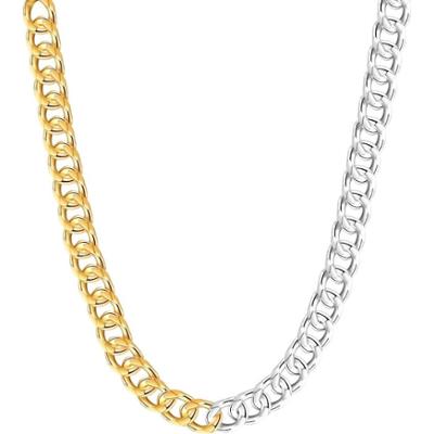 Lulu & Jane Łańcuszek z Stop metali w Srebrny/żółte złoto Naszyjniki 1 ct Damski