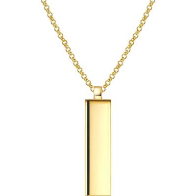 Männerglanz Łańcuszek z Srebro wysokiej próby w Żółte złoto Naszyjniki 1 ct Męskie