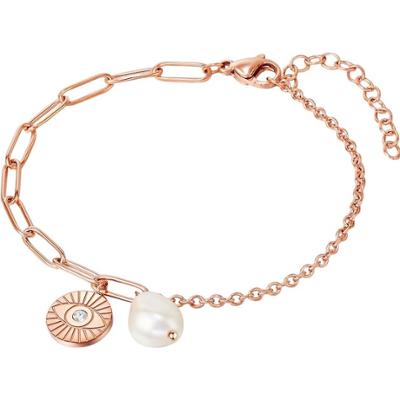 Valero Pearls Stal nierdzewna Preciosa Perła hodowlana słodkowodna Bransoletki 1 ct Damski