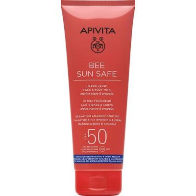 Apivita BEE SUN SAFE Hydra Fresh mleczko do twarzy i ciała SPF 50 Ochrona przeciwsłoneczna 200 ml