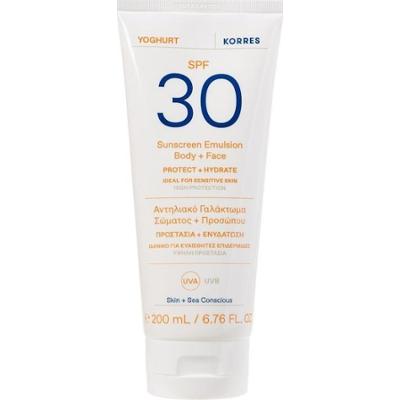 KORRES YOGHURT EMULSJA OCHRONNA DO CIAŁA I TWARZY SPF30 W SPRAYU Ochrona przeciwsłoneczna 150 ml