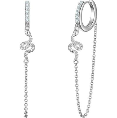 Glanzstücke München Kolczyki z Srebra Sterling w srebrze z Cyrkonia 1 ct Damski