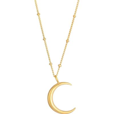 Elli Ladies Half Moon Sickle Astro Ball Chain in 925 Sterling Silver Naszyjniki 1 ct Damski