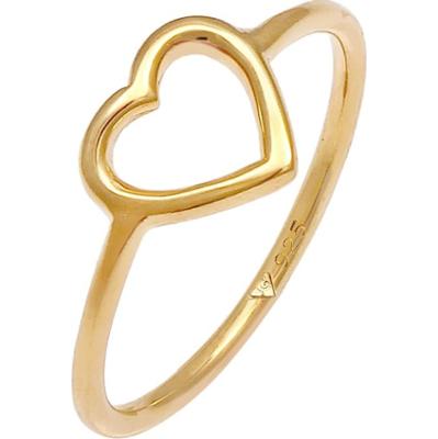 Elli Damskie Serce Wycięte filigranowy Trend w srebrze 925 Sterling Silver Pierścionki 1 ct