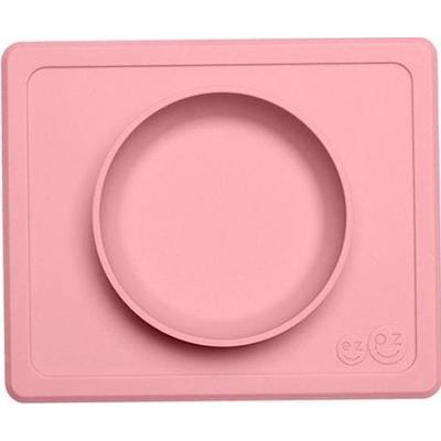EZPZ EZPZ Silikonowa miseczka z podkładką 2w1 Mini Bowl pastelowy róż Akcesoria 1 ct