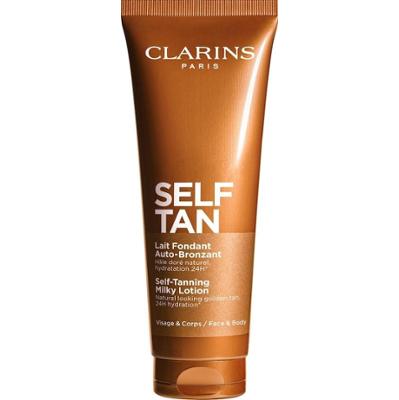 Clarins Sun Care Mleczny samoopalający balsam do twarzy i ciała Self Tanning Milky Lotion Samoopalacze 125 ml Damski