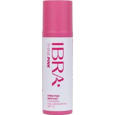 Ibra IBRA THINK PINK KREM POD MAKIJAŻ Z KWASEM HIALURONOWYM SPF15 Kremy do twarzy 50 ml