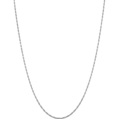 KUZZOI Męski sznurkowy Basic Twisted wykonany ze srebra próby 925 Sterling Silver Biżuteria męska 1 ct Męskie