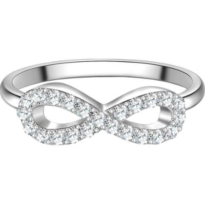 Trilani Pierscionek Infinity z Srebra Sterling w srebrze z Cyrkonia Pierścionki 1 ct Damski
