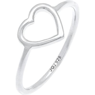 Elli Damskie Serce Wycięte filigranowy Trend w srebrze 925 Sterling Silver Pierścionki 1 ct