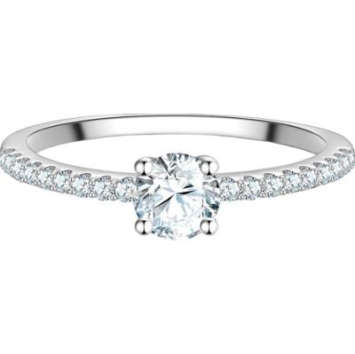 Trilani Pierscionek z Srebra Sterling w srebrze z Cyrkonia Pierścionki 1 ct Damski