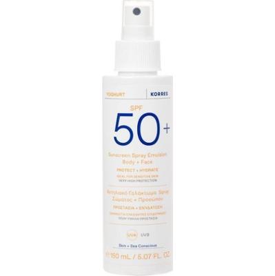 KORRES YOGHURT SPRAY DO CIAŁA I TWARZY SPF50+ Ochrona przeciwsłoneczna 150 ml