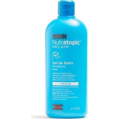 ISDIN NUTRATOPIC PRO-AMP emolientowy żel do kąpieli dla skóry atopowej Żele i mydła do mycia dla niemowląt 750 ml