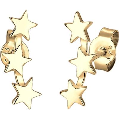 Elli Damskie kolczyki sztyfty gwiazdy Astro Look w srebrze 925 Sterling Silver Kolczyki 1 ct
