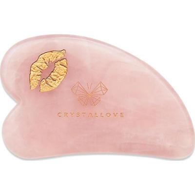 Crystallove CRYSTALLOVE Płytka do masażu twarzy gua sha z kwarcu różowego SELFLOVE Akcesoria do masażu 1 ct Damski