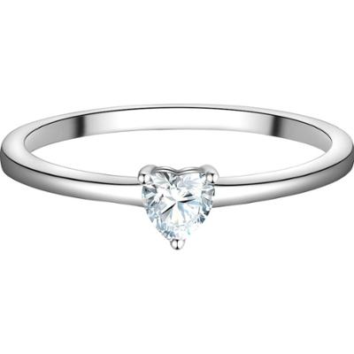 Trilani Pierscionek Serce z Srebra Sterling w srebrze z Cyrkonia Pierścionki 1 ct Damski