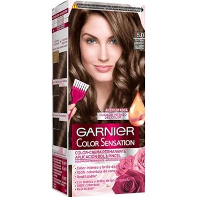 Garnier Color Sensation 5.0 Jasnobrązowy Farby do włosów 1 ct Damski