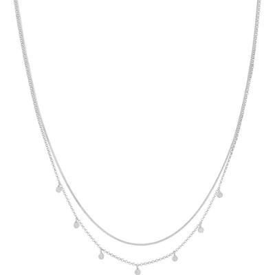 Elli Damski wisior warstwowy młotkowany Trend Blogger ze srebra próby 925 Sterling Silver Naszyjniki 1 ct