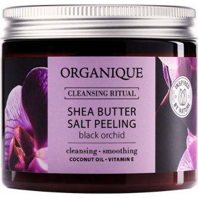 Organique Peeling solny z masłem shea Black Orchid Peeling do ciała 200 ml