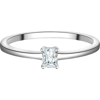 Trilani Pierscionek z Srebra Sterling w srebrze z Cyrkonia Pierścionki 1 ct Damski