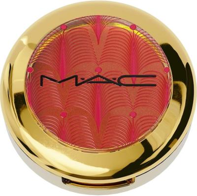 MAC Holiday Collection 2024 Skinfinish Metallic Cream Blush / Gift Of Gold Róż do policzków 5,7 g COVETED CORAL