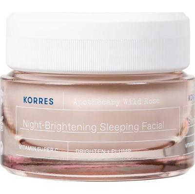 KORRES Apothecary Wild Rose Rozjaśniający krem-maska na noc Kremy na noc 40 ml
