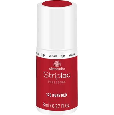 Alessandro Striplac STRIPLAC PEEL OR SOAK - VEGE Lakiery do paznokci 8 ml 123 - RUBY RED