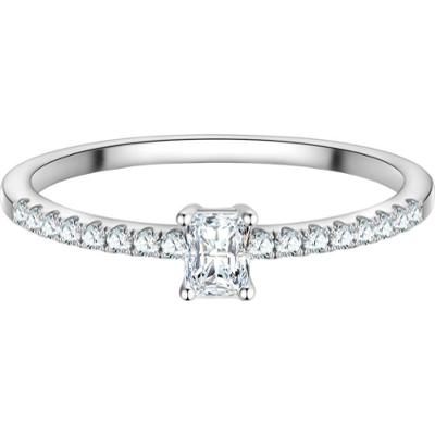 Trilani Pierscionek z Srebra Sterling w srebrze z Cyrkonia Pierścionki 1 ct Damski