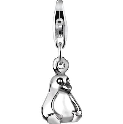 Nenalina Damski wisiorek pingwin ze srebra próby 925 Sterling Silver Łańcuszki i zawieszki 1 ct