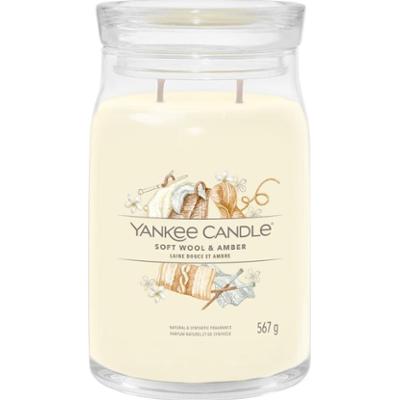 YANKEE CANDLE SOFT WOOL & AMBER Świeczki 567 g