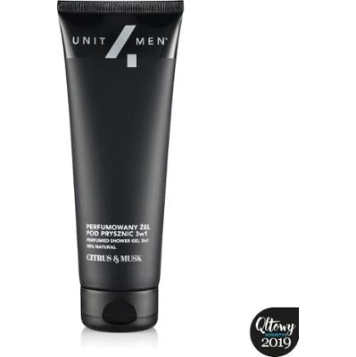 Unit4Men Perfumowany żel pod prysznic 3w1 Kąpiel 200 ml Męskie